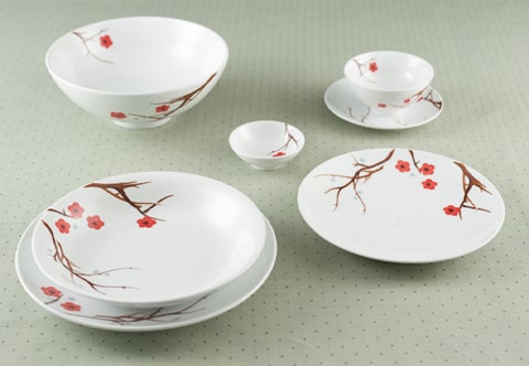 Bộ đồ ăn Daisy Hồng Mai