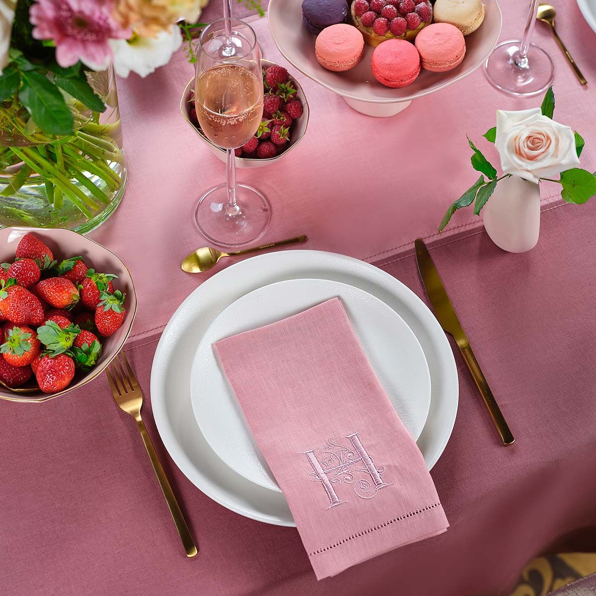 Khăn ăn Feliz và Monogram