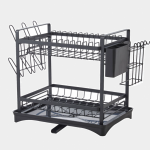 Kệ để chén bát trên bồn rửa tủ bếp 2 tầng