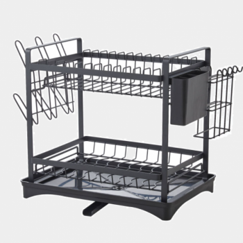 Kệ để chén bát trên bồn rửa tủ bếp 2 tầng