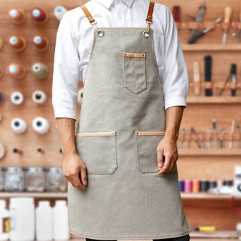 Tạp dề nam bằng vải kaki bền, đẹp